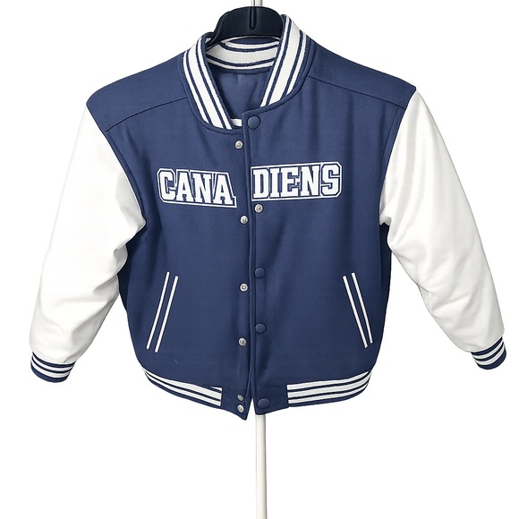 Other - Blue and White Kids Varsity Jacket